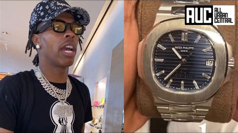 rapper buys fake watch|Lil Baby Speaks Out Amid Claim He Bought a Fake Patek Watch.